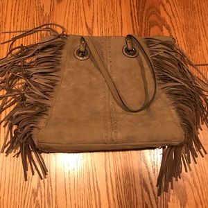 Fringe tote bag